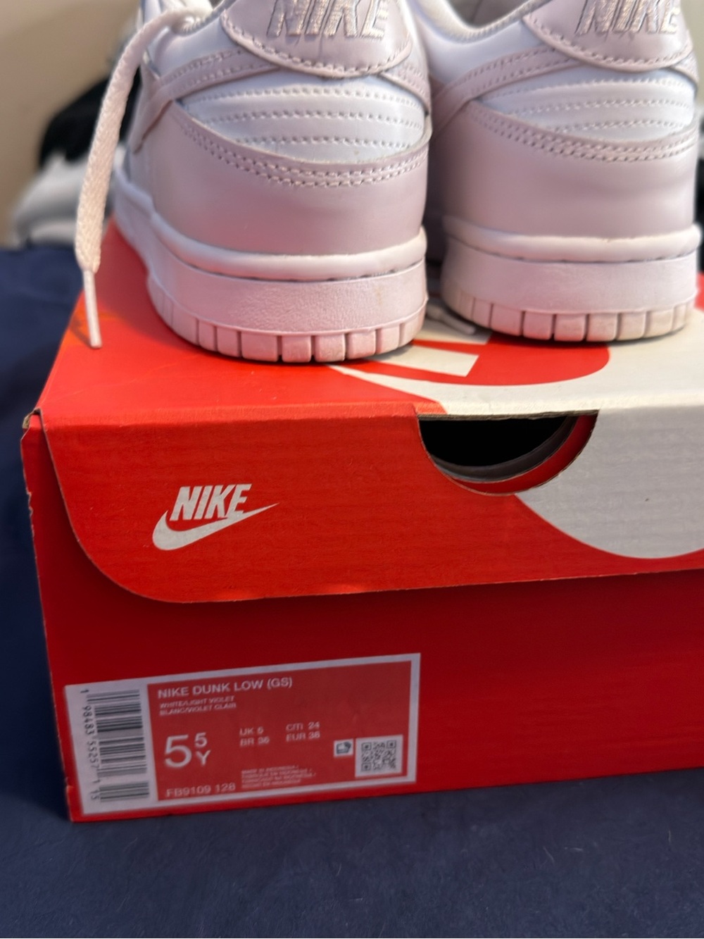 Nike Dunk Low white/light violet - Picture 3 of 5